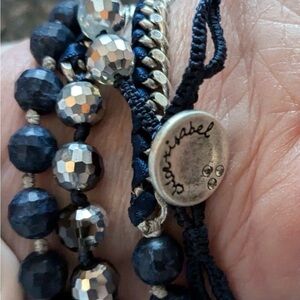 Chloe + Isabel Midnight Blue and Silver Bracelet 122